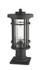 Jordan One Light Outdoor Pier Mounted Fixture (570PHM-533PM-BK)