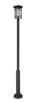 Z-Lite - 570PHXL-5010P-BK - One Light Outdoor Post Mount Fixture - Jordan - Black
