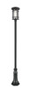 Z-Lite - 570PHXL-518P-BK - One Light Outdoor Post Mounted Fixture - Jordan - Black