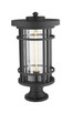Jordan One Light Outdoor Pier Mounted Fixture (570PHXL-553PM-BK)