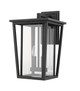 Seoul Two Light Outdoor Wall Sconce (571B-BK)