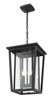 Seoul Two Light Outdoor Chain Mount Ceiling Fixture (571CHB-BK)