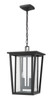 Seoul Two Light Outdoor Chain Mount Ceiling Fixture (571CHB-BK)