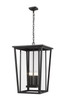 Z-Lite - 571CHXXL-BK - Four Light Outdoor Chain Mount Ceiling Fixture - Seoul - Black