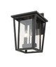 Seoul Two Light Outdoor Wall Sconce (571M-BK)