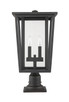 Seoul Two Light Outdoor Pier Mounted Fixture (571PHBR-533PM-ORB)