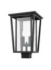 Seoul Two Light Outdoor Post Mount Fixture (571PHBS-BK)