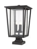 Seoul Three Light Outdoor Pier Mounted Fixture (571PHXLS-SQPM-ORB)