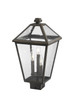 Talbot Three Light Outdoor Post Mount Fixture (579PHBS-ORB)