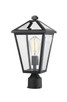Z-Lite - 579PHMR-BK - One Light Outdoor Post Mount Fixture - Talbot - Black
