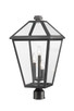 Z-Lite - 579PHXLR-BK - Three Light Outdoor Post Mount Fixture - Talbot - Black