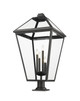 Z-Lite - 579PHXLXR-533PM-BK - Four Light Outdoor Pier Mounted Fixture - Talbot - Black