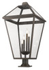 Z-Lite - 579PHXLXR-533PM-ORB - Four Light Outdoor Pier Mounted Fixture - Talbot - Oil Rubbed Bronze