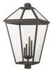Z-Lite - 579PHXLXR-ORB - Four Light Outdoor Post Mount Fixture - Talbot - Oil Rubbed Bronze
