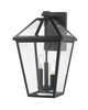 Z-Lite - 579XL-BK - Three Light Outdoor Wall Light - Talbot - Black