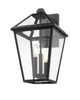 Talbot Three Light Outdoor Wall Light (579XL-BK)