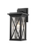 Z-Lite - 583S-BK - One Light Outdoor Wall Light - Brookside - Black