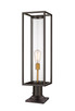 Z-Lite - 584PHBR-533PM-DBZ - One Light Outdoor Pier Mounted Fixture - Dunbroch - Deep Bronze + Outdoor Brass