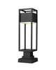 Z-Lite - 585PHMS-SQPM-BK-LED - LED Outdoor Pier Mounted Fixture - Barwick - Black