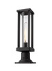 Z-Lite - 586PHMR-533PM-BK - One Light Outdoor Pier Mounted Fixture - Glenwood - Black