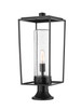 Z-Lite - 594PHBR-553PM-BK - One Light Outdoor Pier Mounted Fixture - Sheridan - Black