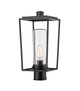 Z-Lite - 594PHMR-BK - One Light Outdoor Post Mount Fixture - Sheridan - Black