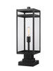 Z-Lite - 596PHBS-SQPM-BK - One Light Outdoor Pier Mounted Fixture - Nuri - Black
