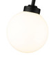 Laurent One Light Outdoor Pendant (597P8-BK)