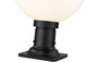Laurent One Light Outdoor Pier Mounted Fixture (597PHB-533PM-BK)