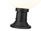 Laurent One Light Outdoor Pier Mounted Fixture (597PHB-553PM-BK)