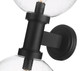 Laurent Two Light Outdoor Wall Sconce (599B2-BK)