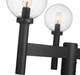 Laurent Three Light Outdoor Post Mount Fixture (599MP3-BK)