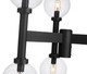 Laurent Six Light Outdoor Post Mount Fixture (599MP6-BK)