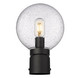 Laurent One Light Outdoor Post Mount Fixture (599PHM-BK)