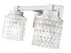 Jacqueline Two Light Vanity (6101-2V-BN)