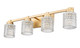 Jacqueline Four Light Vanity (6101-4V-MGLD)
