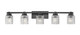 Jacqueline Five Light Vanity (6101-5V-MB)