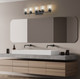 Jacqueline Five Light Vanity (6101-5V-MB)