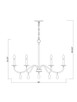 Toussant Six Light Chandelier (6103-32MB)