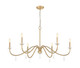 Toussant Six Light Chandelier (6103-45MGLD)