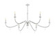 Toussant Six Light Chandelier (6103-63BN)