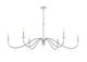 Toussant Six Light Chandelier (6103-63BN)