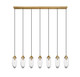 Z-Lite - 651P-7L-RB - Seven Light Linear Chandelier - Arden - Rubbed Brass