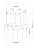 Fontaine 11 Light Chandelier (7002P5-11R-BN)
