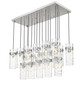 Fontaine 17 Light Linear Chandelier (7002P5-17L-BN)