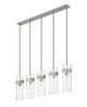 Fontaine Five Light Linear Chandelier (7002P5-5L-BN)