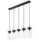 Fontaine Five Light Linear Chandelier (7002P5-5L-MB)