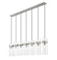 Fontaine Seven Light Linear Chandelier (7002P5-7L-BN)