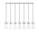 Fontaine Seven Light Linear Chandelier (7002P5-7L-BN)