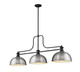Z-Lite - 725-3MB-D12BN - Three Light Billiard - Melange - Matte Black